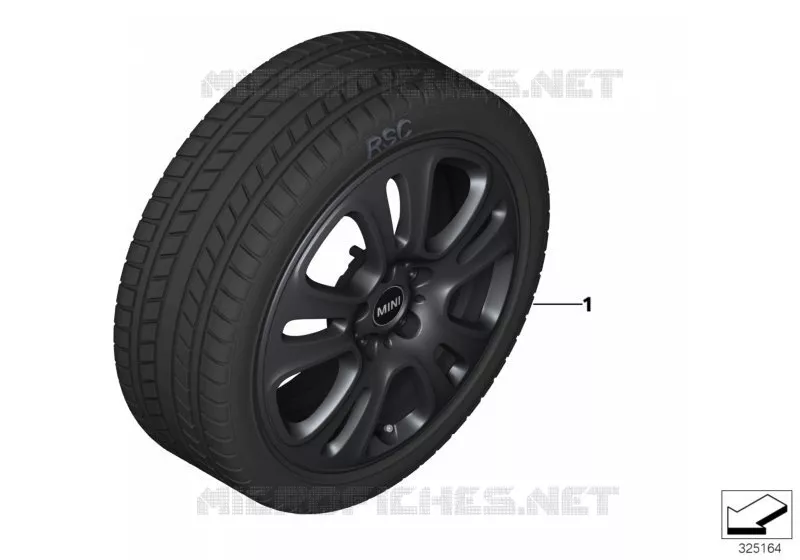 Roue hiver complète Double Spoke 510-17