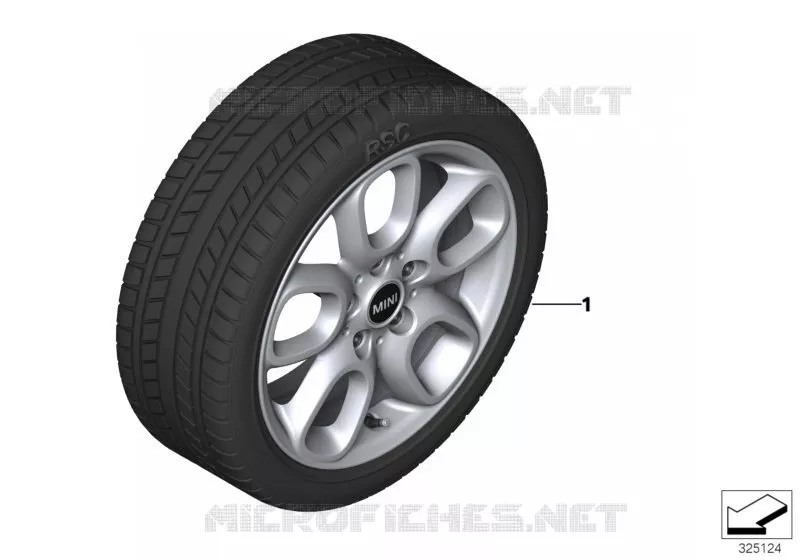 Roue hiver complète Loop Spoke 494 - 16
