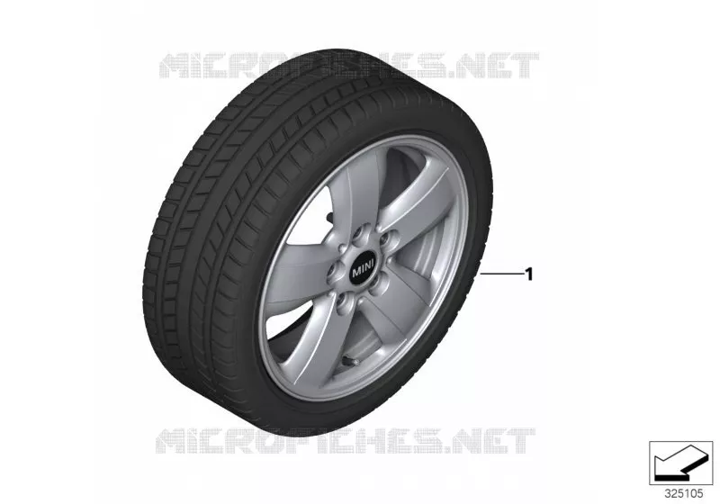 Spike/SC roue hiver compl.styl.492-15