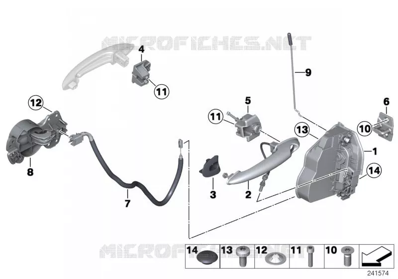Système de fermeture porte avant MINI MINI COOPER S 2010 Cooper S N Cooper S