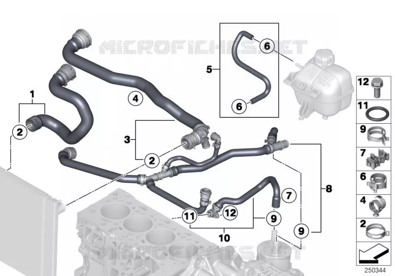Systeme de refroidissement - durit MINI MINI COOPER D 2013 Cooper D 2.0 N Cooper D 2.0