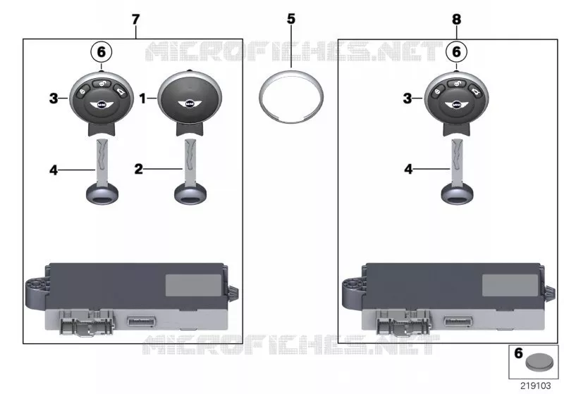 Télécommande radio MINI MINI ONE D 2010 One D N One D