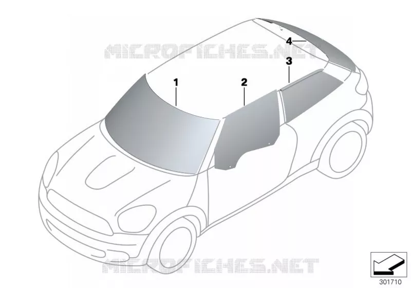 Vitrage MINI MINI COOPER D 2012 Cooper D 2.0 N Cooper D 2.0