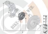 Kit réparation roulement de roue avant pour MINI Cooper ALL4 de 2013