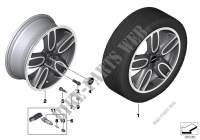 MINI roue alliage Cup Spoke 509   18\ pour Mini One D de 2016