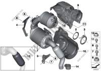 Pot catalytique/Filtre particules Diesel pour MINI Cooper D ALL4 1.6 de 2010