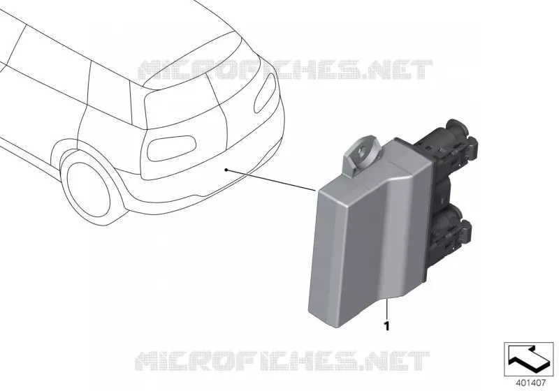 Boîtier électronique Smart Opener MINI MINI JOHN COOPER WORKS 2015 JCW ALL4 N JCW ALL4