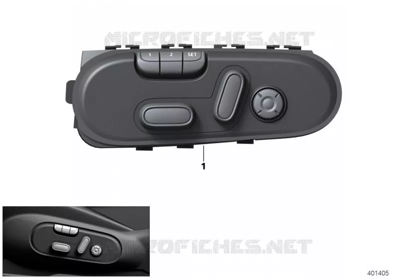 Bouton réglage siège mémoire conducteur MINI MINI COOPER SD 2018 Cooper SD N Cooper SD