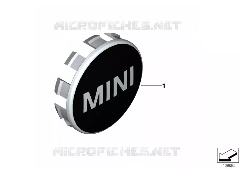 Cache-moyeu MINI MINI MINI COOPER SD 2016 Cooper SD N Cooper SD