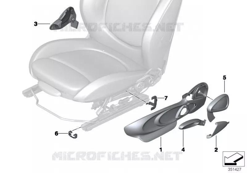 Caches de siege avant MINI MINI COOPER D 2013 Cooper D N Cooper D