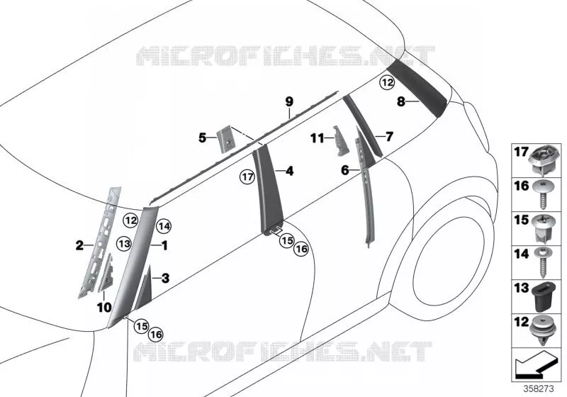 Caches extérieurs / grilles enjoliv. II MINI MINI COOPER S 2013 Cooper S N Cooper S
