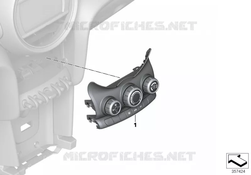 Commande de climatiseur MINI MINI COOPER D 2014 Cooper D N Cooper D