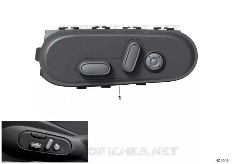 Commutateur réglage siège passager avant MINI MINI COOPER S 2018 Cooper S N Cooper S