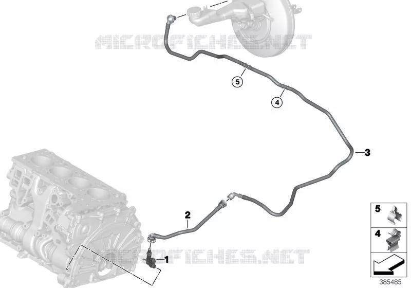 Conduite de dépression servofrein MINI MINI COOPER D 2015 Cooper D N Cooper D