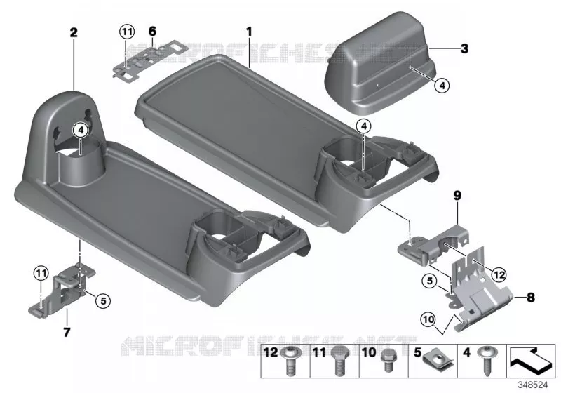 Console centrale espace arrière MINI MINI COOPER S 2012 Cooper S ALL4 N Cooper S ALL4