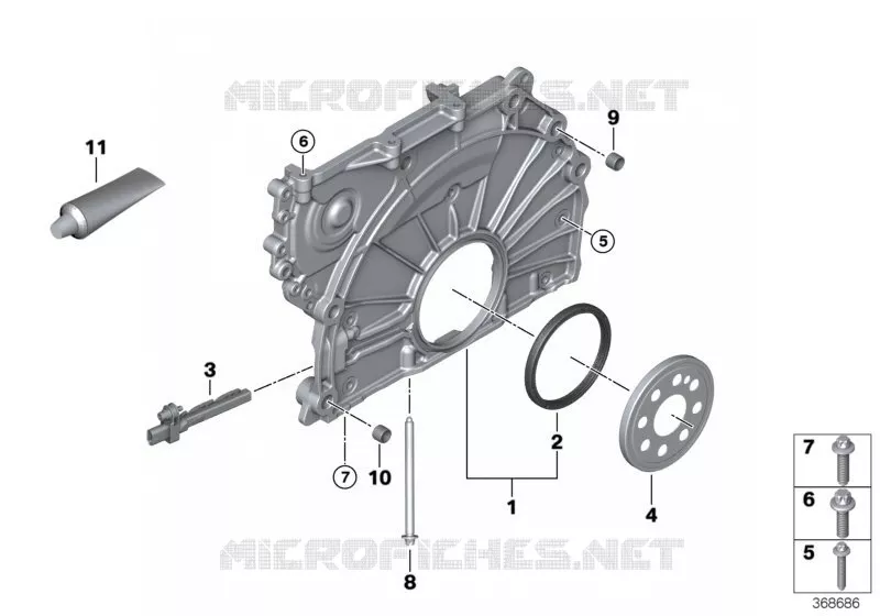 Couvercle de carter de distribution MINI MINI COOPER 2015 Cooper ALL4 N Cooper ALL4