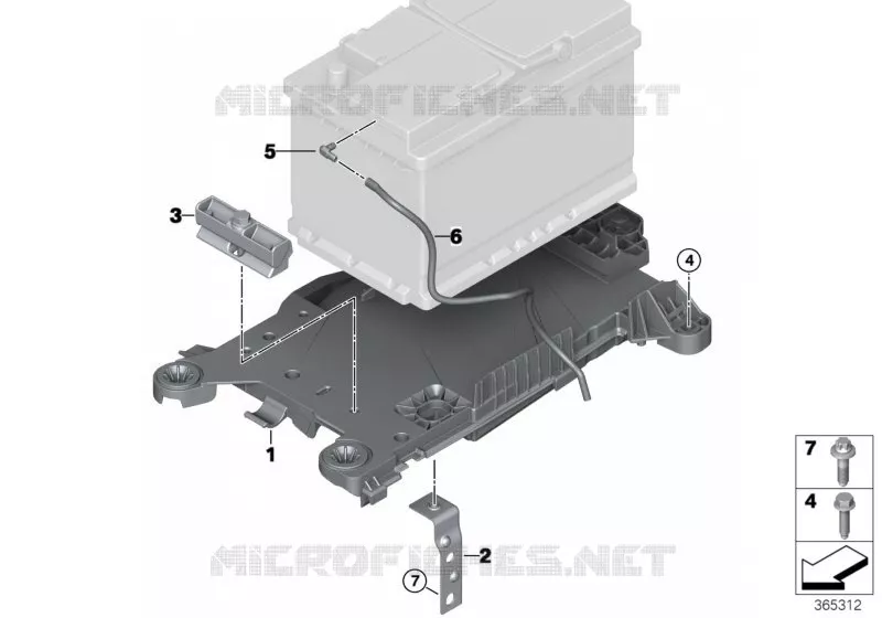 Fixation batterie et pièces amovibles MINI MINI COOPER SD 2018 Cooper SD ALL4 N Cooper SD ALL4