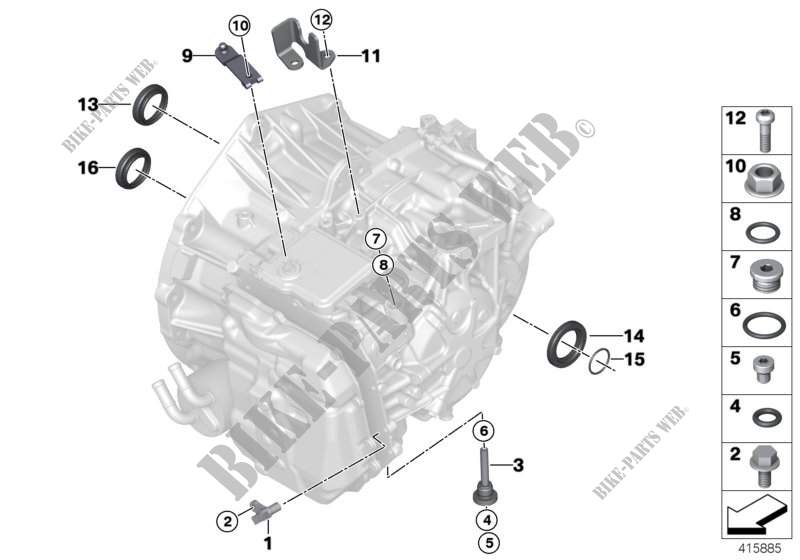 GA6F21AW éléments rapportés/joints pour MINI Cooper de 2014