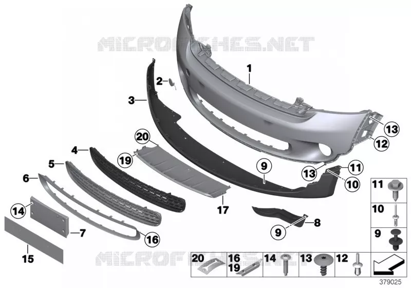 Garniture avant MINI MINI COOPER D 2010 Cooper D ALL4 2.0 N Cooper D ALL4 2.0