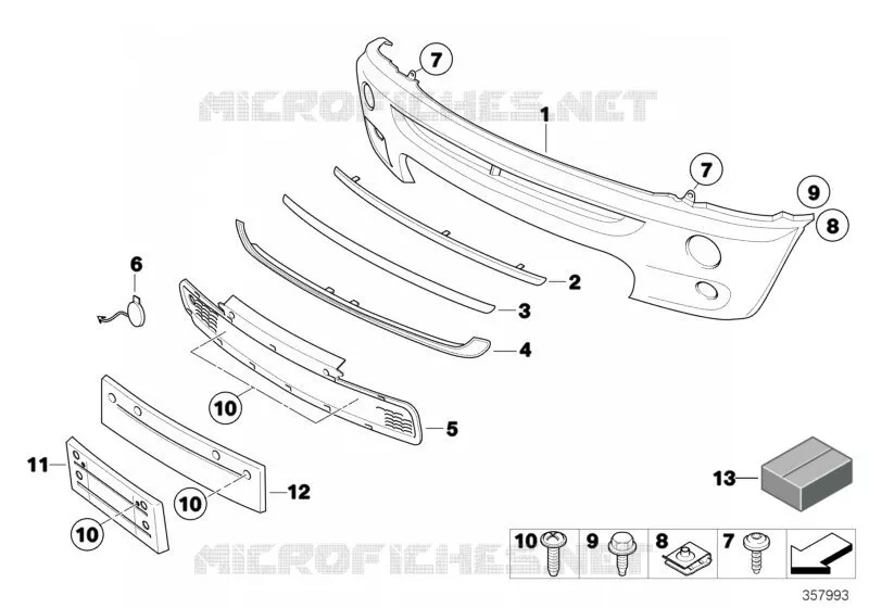Garniture avant MINI MINI COOPER S 2003 Cooper S N Cooper S