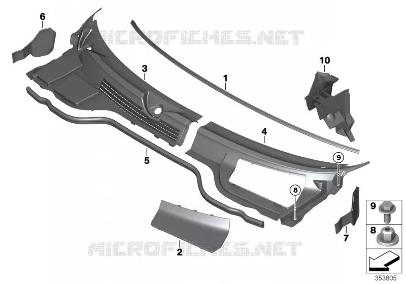 Garniture dauvent extérieure MINI MINI COOPER D 2011 Cooper D 2.0 N Cooper D 2.0