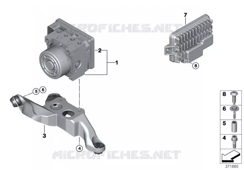 Groupe hydr.DSC/boît.de cde/support MINI MINI COOPER S 2016 Cooper S ALL4 N Cooper S ALL4