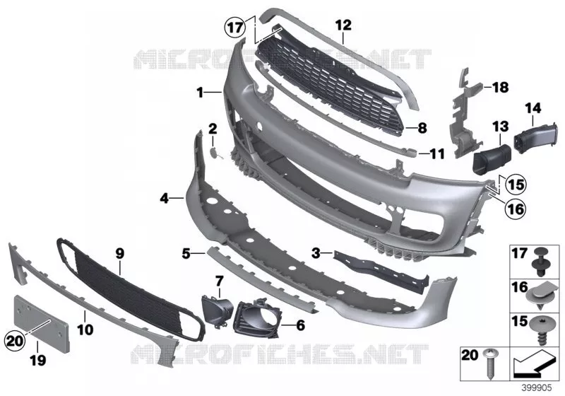 Habillage Aerokit avant MINI MINI COOPER SD 2010 Cooper SD N Cooper SD