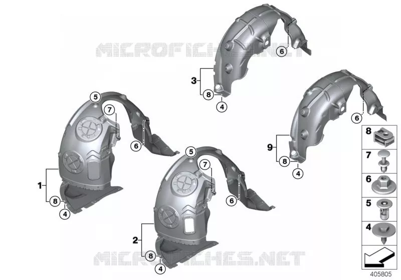 Habillage du passage de roue MINI MINI COOPER D 2015 Cooper D N Cooper D