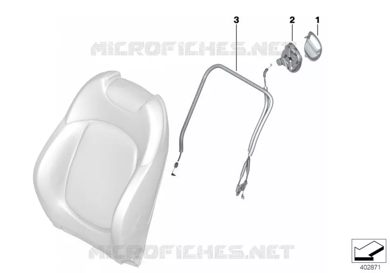 Habillages de dossier de siège avant MINI MINI COOPER SD 2015 Cooper SD ALL4 N Cooper SD ALL4