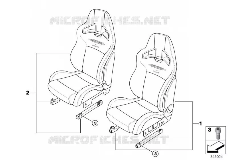 JCW Siège sport Recaro MINI MINI COOPER S 2009 Cooper S N Cooper S