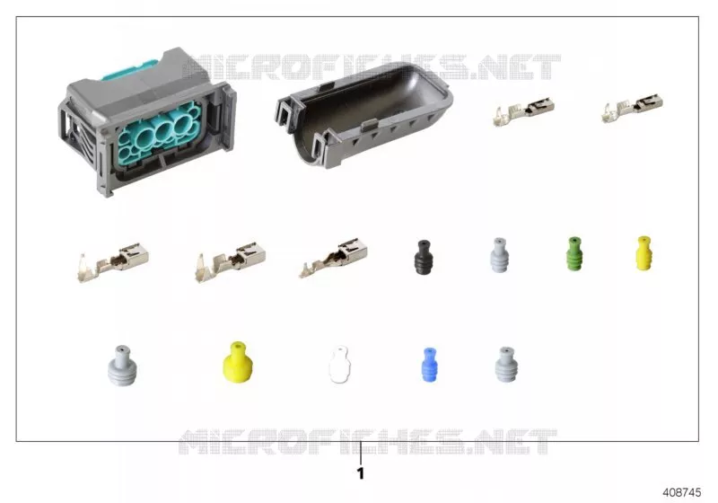 Kit de rép. boîtier femelle 12 pôles MINI MINI COOPER S 2005 Cooper S N Cooper S