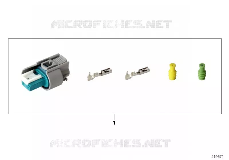 Kit de rép. boîtier femelle 2 pôles MINI MINI ONE D 2002 One D N One D