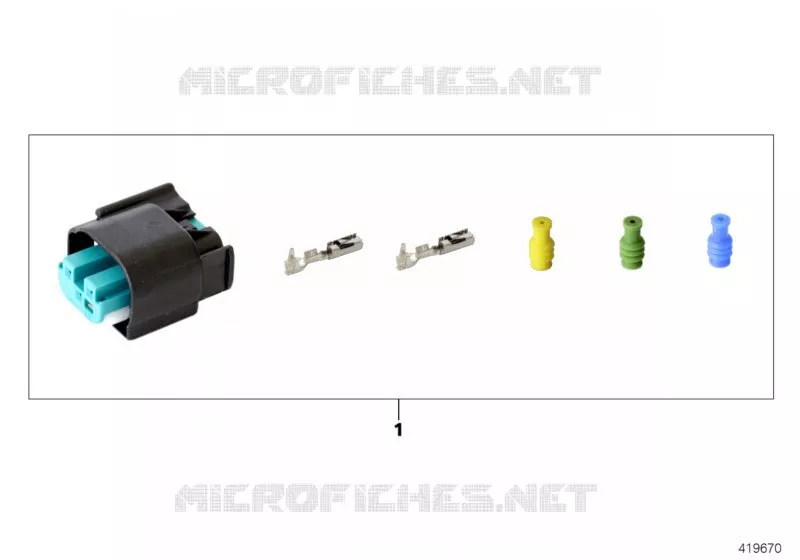 Kit de rép. boîtier femelle 3 pôles MINI MINI COOPER 2012 Cooper N Cooper
