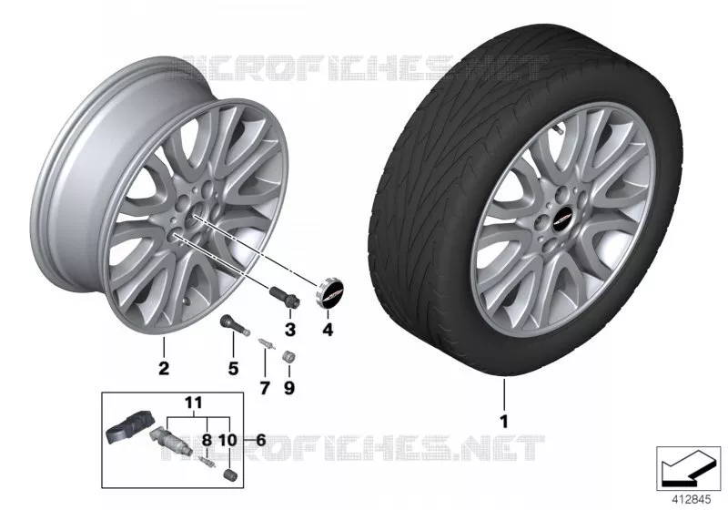 MINI roue all. Vanity Spoke 504 - 18\ MINI MINI ONE 2013 One N One
