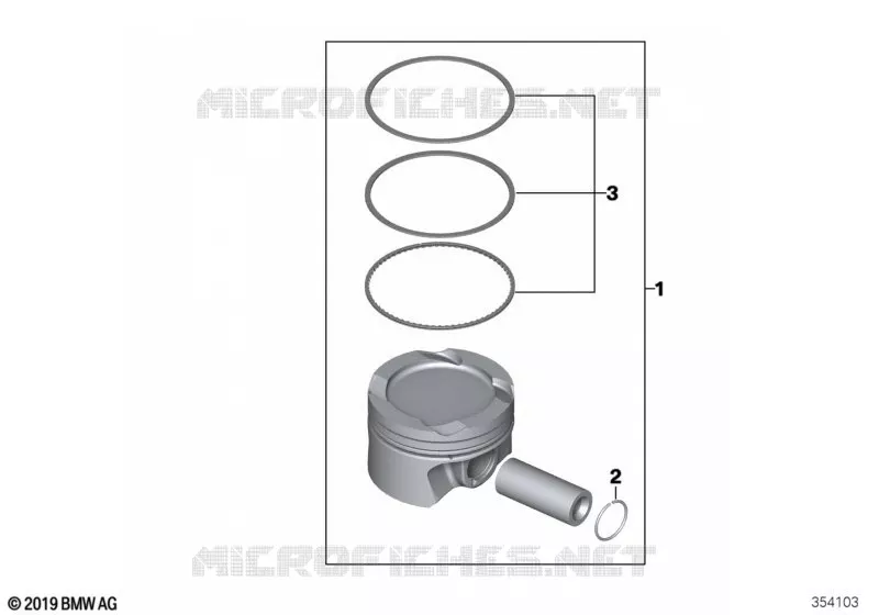Mécanisme dembiellage - Piston MINI MINI COOPER D 2017 Cooper D N Cooper D