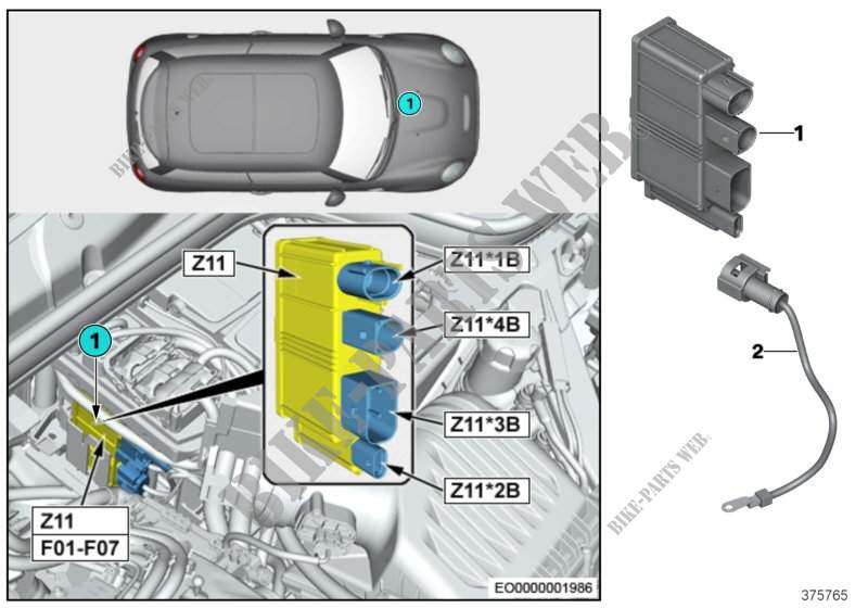 Module dalimentation intégré Z11 pour MINI Cooper de 2014
