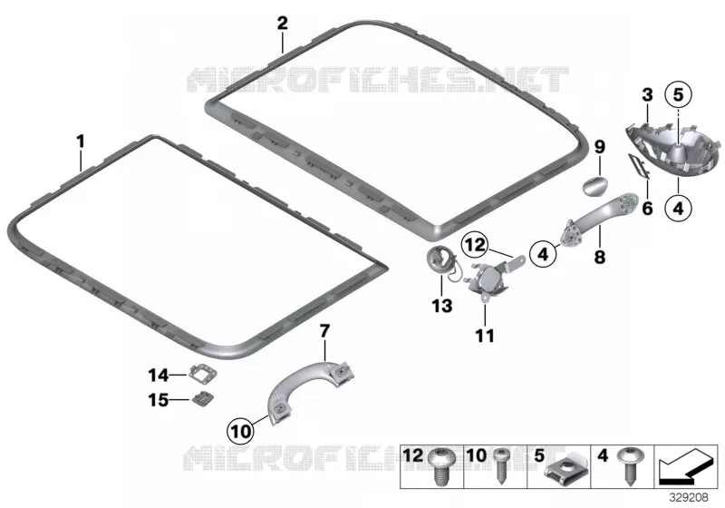 Pièces accolées ciel de pavillon MINI MINI COOPER 2010 Cooper N Cooper