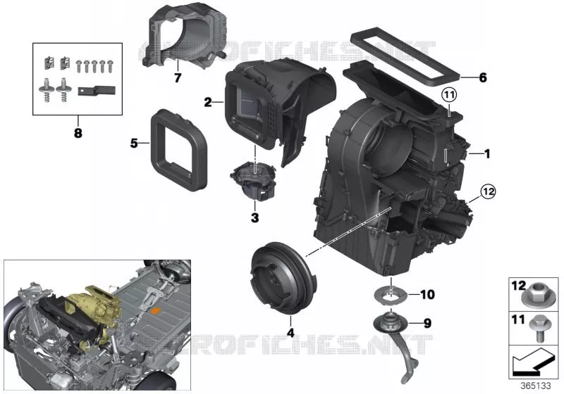 Pieces de carter p chauffage / clim. MINI MINI COOPER SD 2015 Cooper SD ALL4 N Cooper SD ALL4