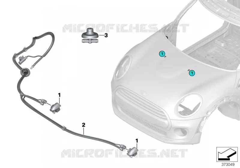 Pièces de dispositif de lave-glace MINI MINI COOPER SD 2015 Cooper SD ALL4 N Cooper SD ALL4
