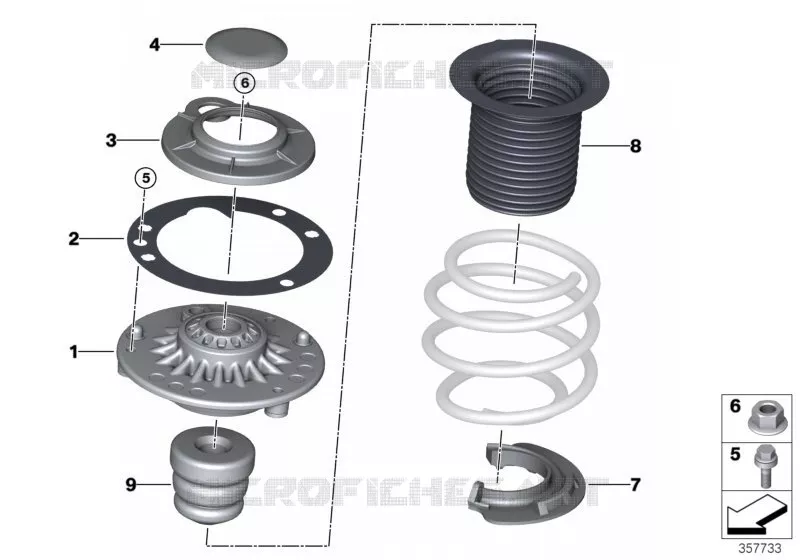 Pièces de palier/semelle de ressort MINI MINI COOPER SD 2017 Cooper SD ALL4 N Cooper SD ALL4