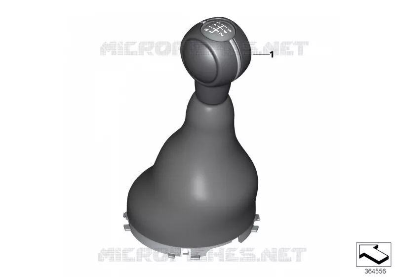 Pommeaux de levier vt/soufflets/emblêmes MINI MINI COOPER S 2016 Cooper S ALL4 N Cooper S ALL4