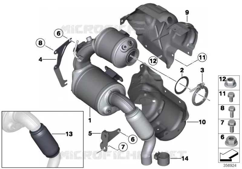 Pot catalytique/Filtre particules Diesel MINI MINI COOPER D 2009 Cooper D 1.6 N Cooper D 1.6