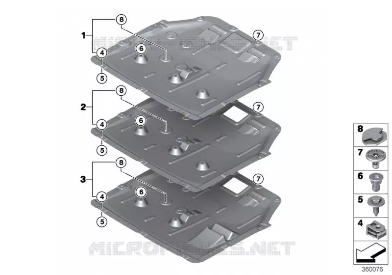 Protection de compartiment moteur MINI MINI COOPER S 2014 Cooper S N Cooper S