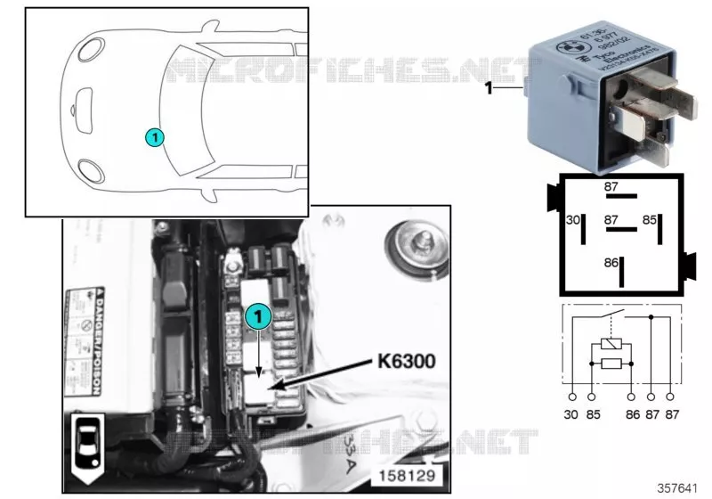 Relais DME K6300 MINI MINI ONE 2002 One 1.4i N One 1.4i