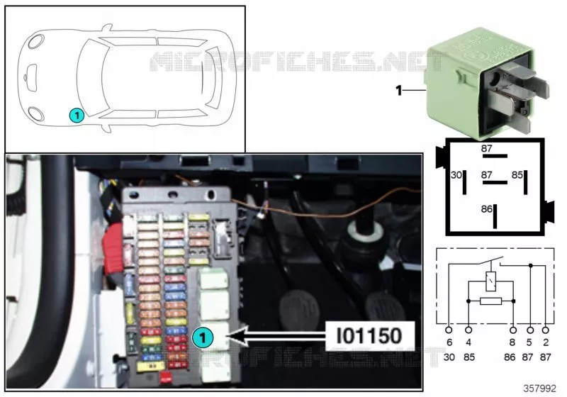 Relais prise de charge I01150 MINI MINI ONE 2003 One N One