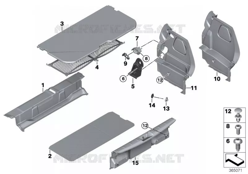 Revêtement de coffre MINI MINI COOPER SD 2013 Cooper SD N Cooper SD