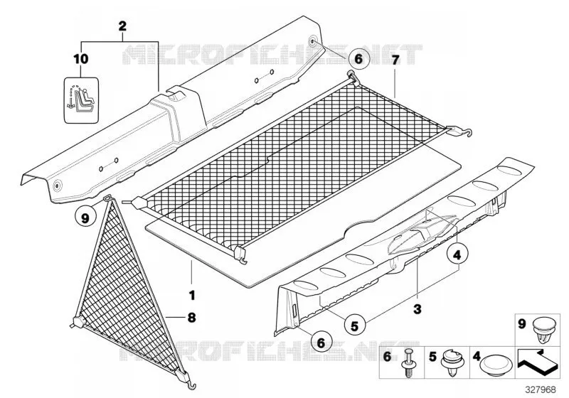 Revêtement de plancher e coffre AR MINI MINI ONE D 2010 One D N One D