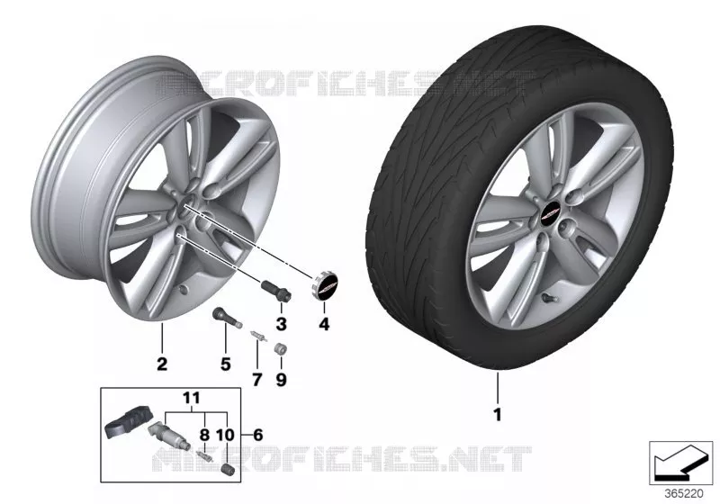 Roue all. MINI Track Spoke 562 - 17\ MINI MINI ONE 2015 One N One