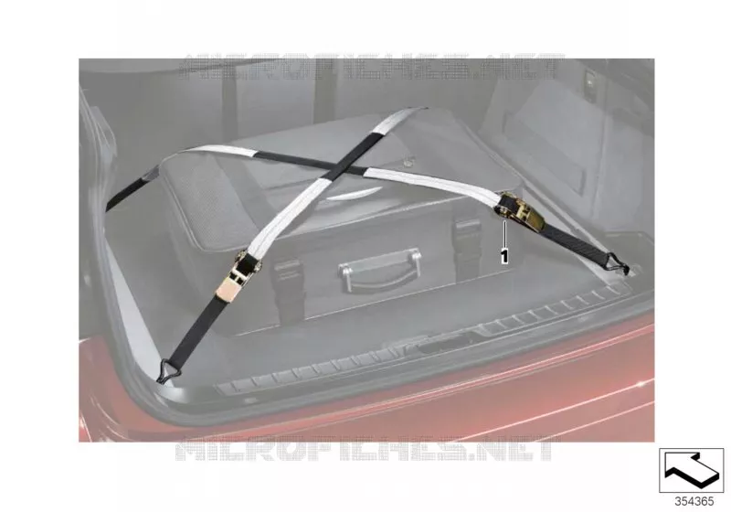 Sangle pour coffre à bagages MINI MINI COOPER SD 2014 Cooper SD N Cooper SD