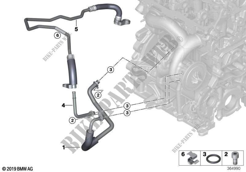 Système de refroid. turbocompresseur pour MINI Cooper de 2014